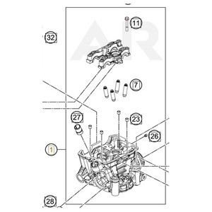 Cylinder head cpl. (79336020144)