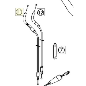 THROTTLE CABLE OPEN (62502091100)
