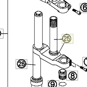 BOT. FORK PLATE CPL. MINI/JUN (77051124)