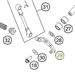 Power valve control lever (47237056100)