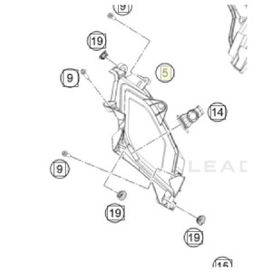 Air filter box front part (A46006001010AB)