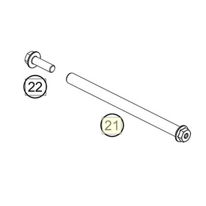 Swingarm pivot, L=246, M12x1.5 (75304037144)