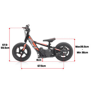 REVVI 12" Electric Balance Bike, for Kids 2-6 Year Olds