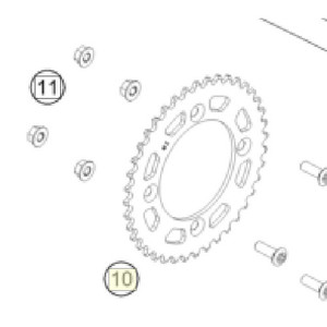 Rear sprocket 38 teeth 50SX ¦13 | ON DEMAND (45210151038C1)