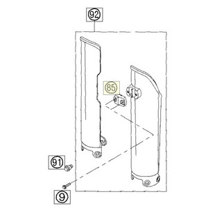 CLAMP F.SPEED.CABLE D=6MM 2001 (59001085100)