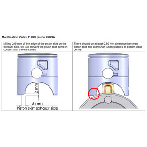 VHM Stroker Crankshaft 52.70mm KTM/Husqvarna/GASGAS SX112 2018 - 2024, TC112 2018 - 2024 & MC112 2021 - 2024 middle inertia + VHM light weight connecting rod kit CRK1402