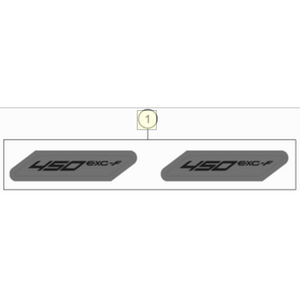 Sticker set 450 EXC-F (79708098006)