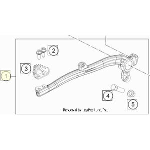 FOOT BRAKE LEVER CPL.       12 (72013050044)