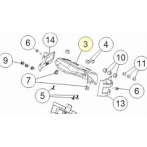 SPEEDOMETER BRACKET (76514060000)