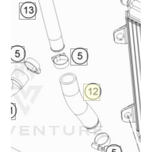 Pre-formed hose, Y-piece (50535026000)
