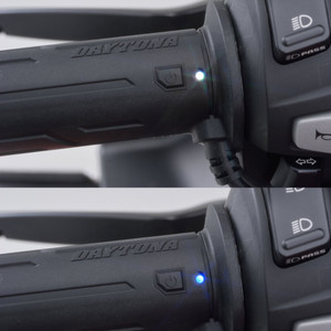Bike It Daytona Intelligent Heated Grips (7/8) 22.2mm With 4 Level Heat Control & Battery Protection