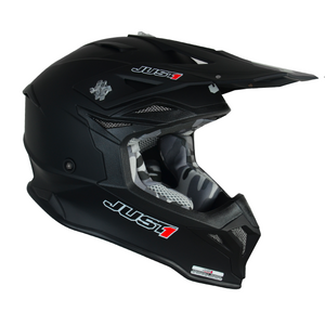 Bike It Just1 J39 Motocross Helmet | Solid Black Matte