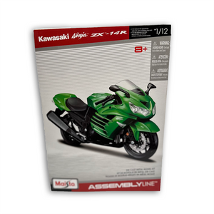 Build-a-Bike! Kawasaki Ninja ZX-14R - Assembly Line Toy - 1:12 scale | Great For Kids!