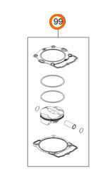 Piston kit group II (00050000256)