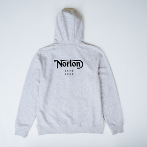 Norton Zip Up Hoodie With Front and Back Logos