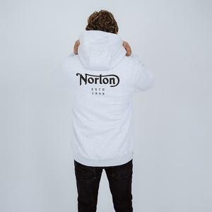 Norton Zip Up Hoodie With Front and Back Logos