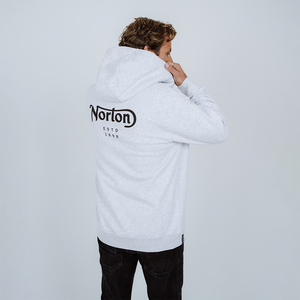 Norton Zip Up Hoodie With Front and Back Logos