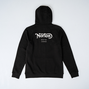 Norton Zip Up Hoodie With Front and Back Logos