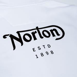 Norton Zip Up Hoodie With Front and Back Logos