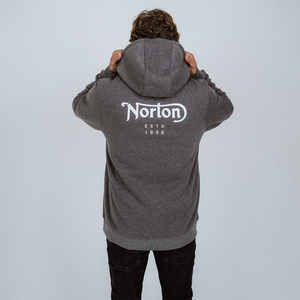 Norton Zip Up Hoodie With Front and Back Logos