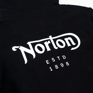 Norton Zip Up Hoodie With Front and Back Logos