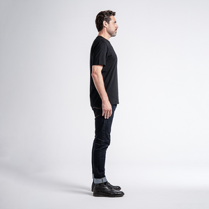 Norton Short Sleeve Black Tee with Large Embroidered Black Logo