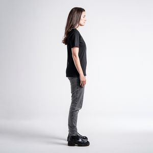 Norton Short Sleeve Black Tee with Large Embroidered Black Logo