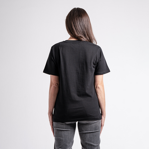 Norton Short Sleeve Black Tee with Large Embroidered Black Logo