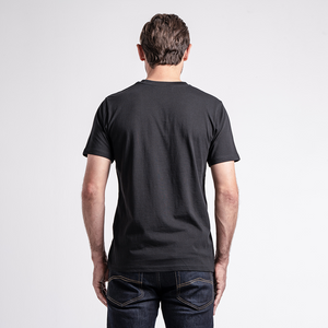 Norton Short Sleeve Black Tee with Large Embroidered Black Logo