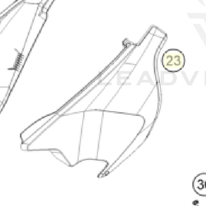 Rear side fairing left (27008040000AB)