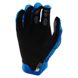 AIR Youth Blotted Gloves by Troy Lee Designs - Bright Blue (back)