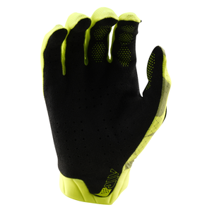 AIR Youth Blotted Gloves by Troy Lee Designs - Flo Yellow (back)