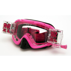 RNR Hybrid XL Roll and Tear Off Goggles 36mm Roll Off - PINK