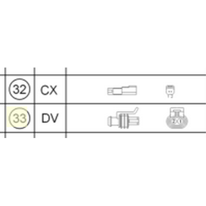 SPARE CONNECTOR DV 2-PINS (000700000DV)