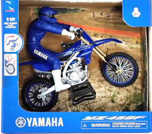 Yamaha YZ 450F 1:12 scale model with Rider