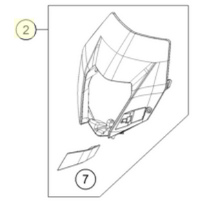 HEAD LIGHT MASK WHITE 2014 (7810800100028)