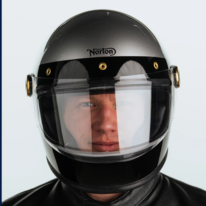 Hedon Series 1 - Norton Motorcycle Helmet | Glass Fibre and Carbon Fibre