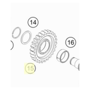 Idle gear, 1st gear (A40533011000)