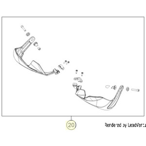 Handguard kit, left + right, c (A61002082044C11)