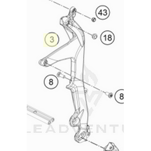 Linkage bracket, left premount (72103101051)