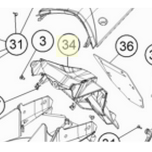 NUMBER PLATE SUPPORT (60308015000)