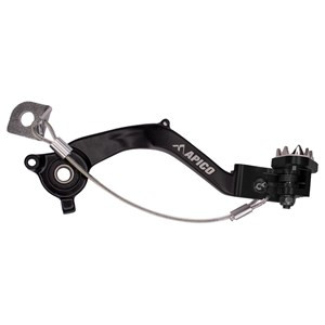 Apico Forged Brake Pedal – Black/Black – BPF510 BLACK/BLACK – KTM SX50, Husqvarna TC50, GASGAS MC50 2024-2027
