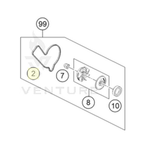 Water pump cover seal (A46035053000)