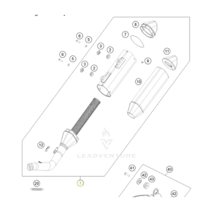 Muffler 250 SXF VMT (A46005079133)