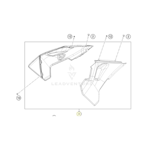 Spoiler kit MX 2024 | with decal (A36008054000BNB)