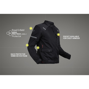 Royal Enfield Eco Windfarer Jacket - Black