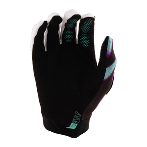 Troy Lee Designs (TLD) Youth Air Gloves | Overspray - Black/Real Teal