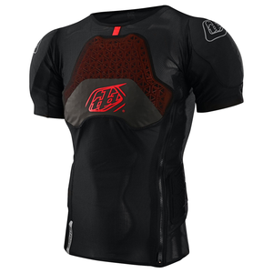 Troy Lee Designs (TLD) Stage Ghost D30 Short Sleeve Baselayer | Solid Black