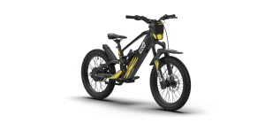 Genuine Revvi MX Replica Graphics Kit for Revvi 24" – Black/Yellow (side view)