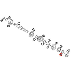 KTM OEM Stop Disc 16X26X1 47033041000